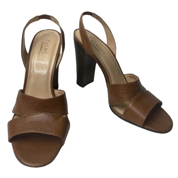 Talbots Women’s Brown Leather Heels - Picture 2 of 9